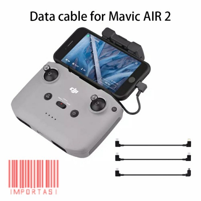 Cable USB TYPE C to iOS Lightning DJI RC-N1 Mini 2 3 Pro Mavic 3 RC