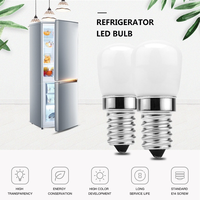 E12/e14 Interface Bohlam Kulkas Mini LED Yang Dapat Diganti/Lampu Mesin Jahit Hemat Energi Sangat Terang/Bohlam Lampu Peralatan Rumah Serbaguna