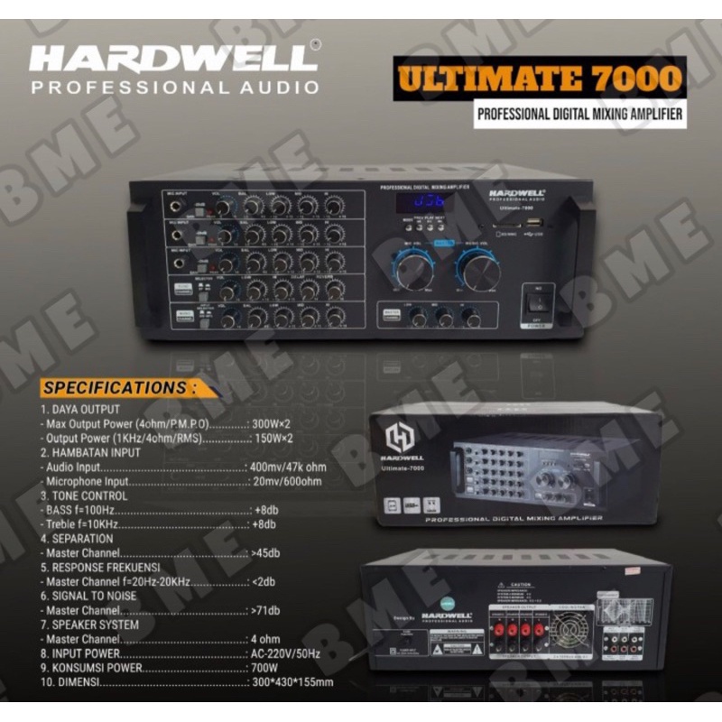 Power Amplifier / Ampli Karaoke Hardwell ULTIMATE 7000 Original