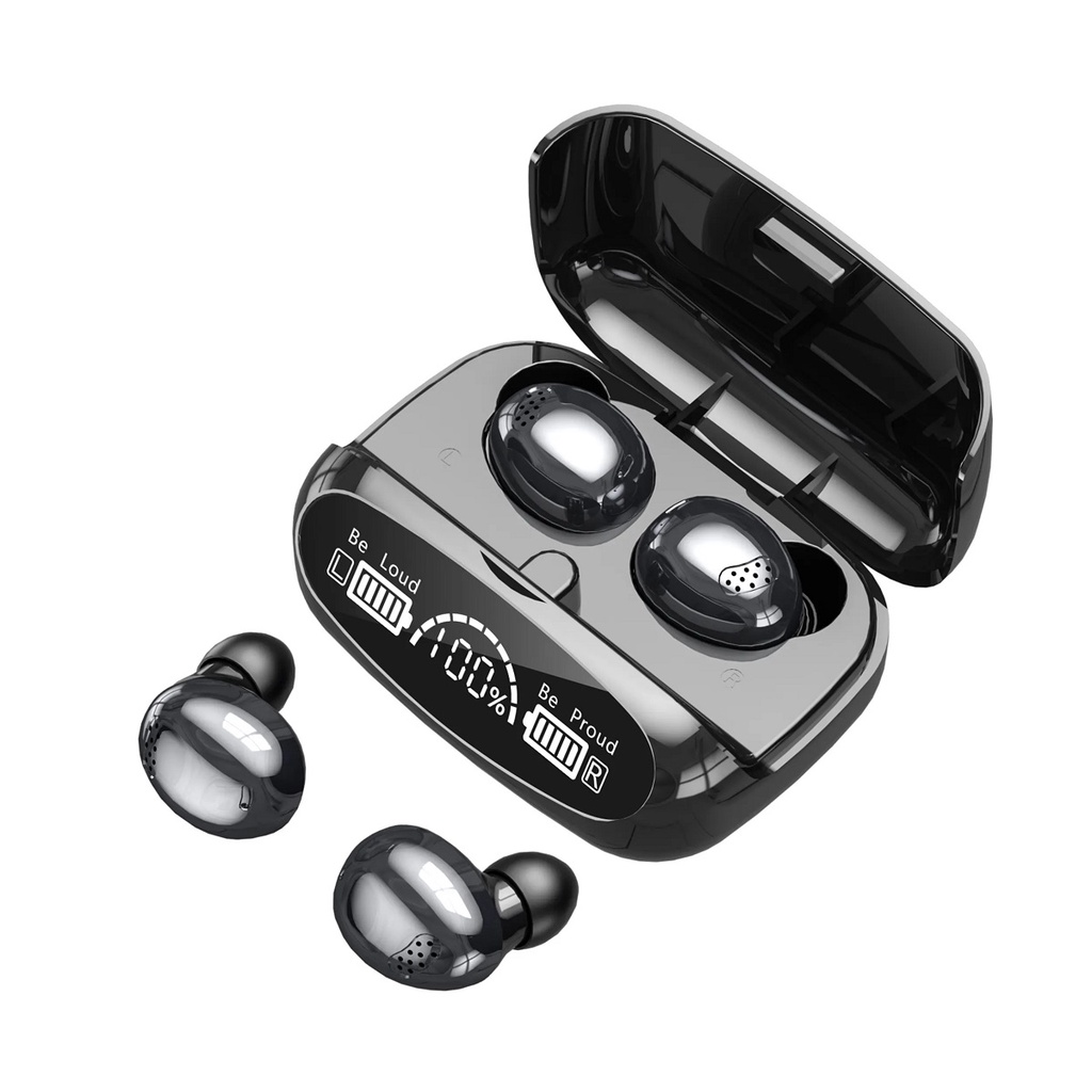 M32 in-ear headset hifi sound led screen display true wireless stereo earbuds waterproof gaming earphone