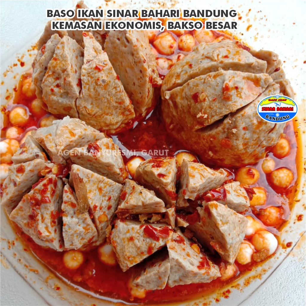 BAKSO / BASO IKAN SINAR BAHARI BANDUNG Kemasan Ekonomis 4 Bakso Ikan Besar