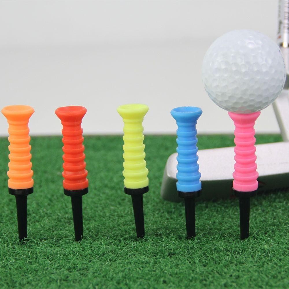 Agustina Tee Golf Alat Latihan Golfer 5warna Stability Tees Berwarna Alat Bantu Latihan Golf Penopang Bola Golf Stability Tee Holder