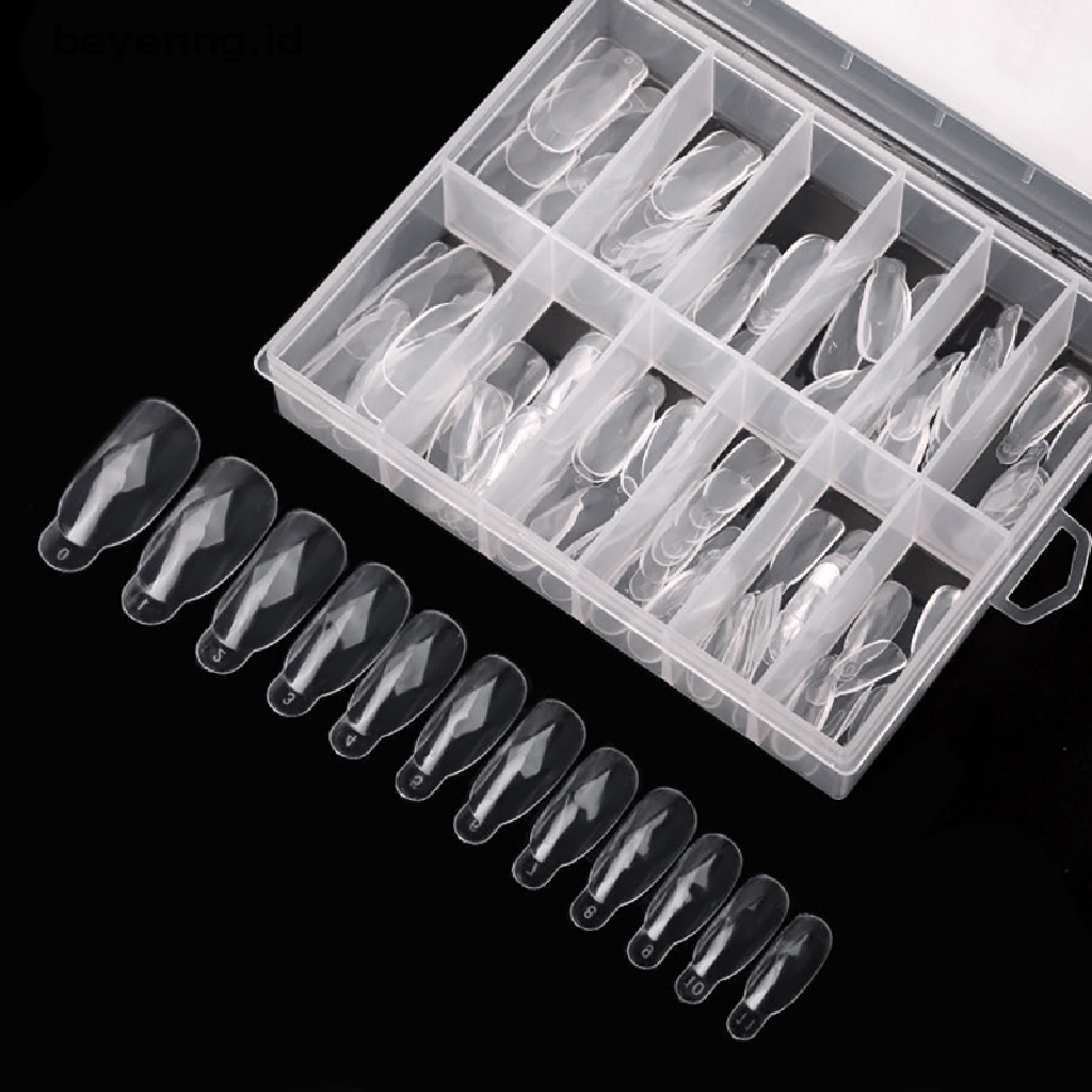 Beyen 120Pcs Nail Mold Tips Nail Dual Forms Finger Extension Nail UV Extend Gel Nails ID