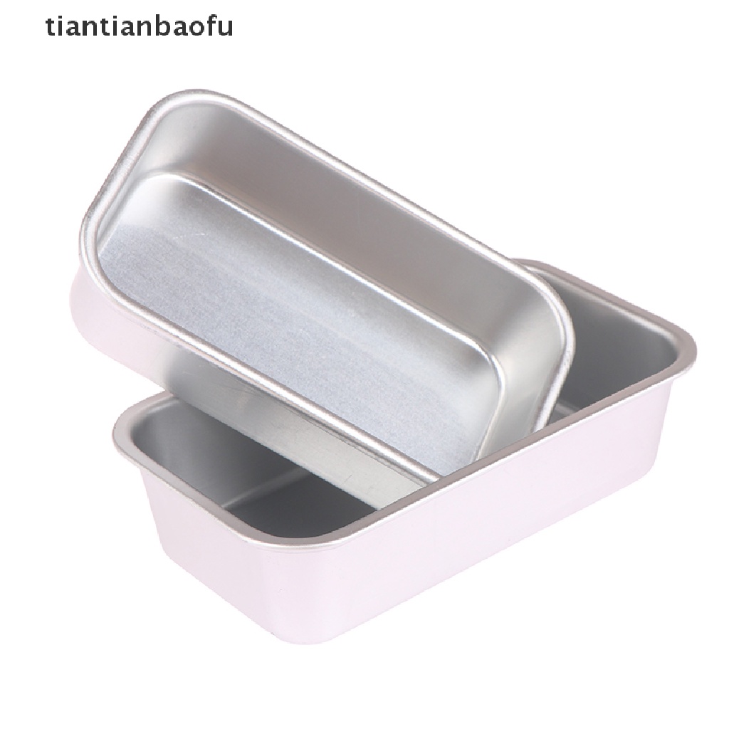 [tiantianbaofu] 1pc Aluminium Alloy Loyang Roti Persegi Panjang Baking Kue Cetakan Pastry Baking Pan Butik