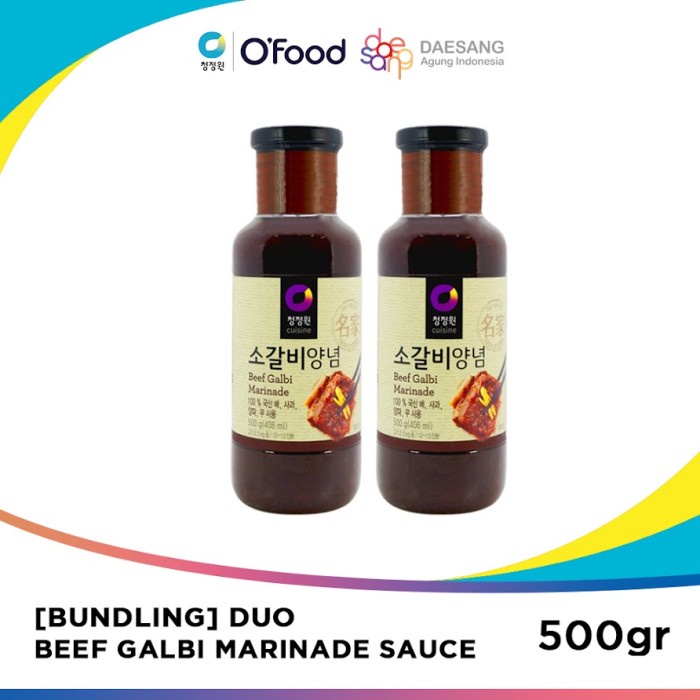 

Saos&Dressing] [BUNDLING] Chung Jung One - DUO - Beef Galbi Marinade Sauce 500 gr