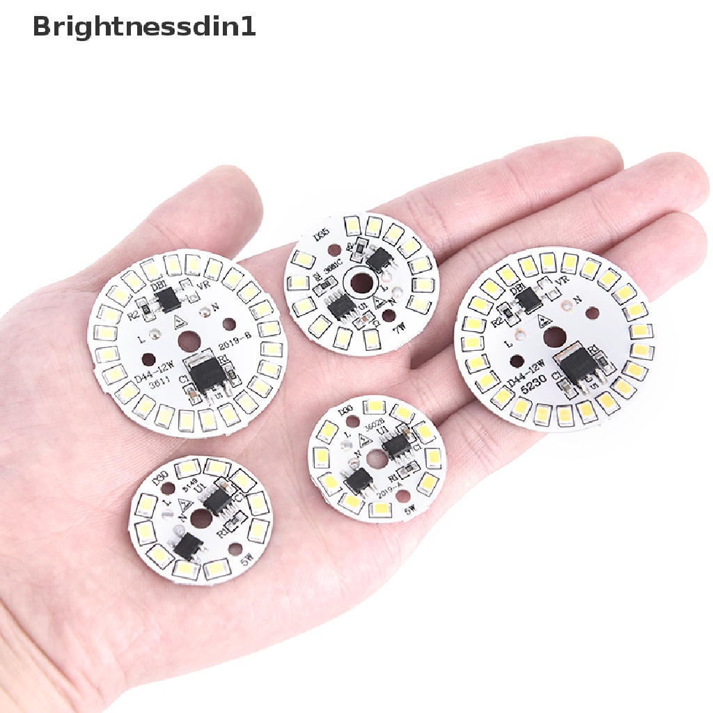 [Brightnessdin1] Lampu Patch Bohlam LED Plat SMD Modul Melingkar Plat Sumber Cahaya Untuk Lampu Bohlam  Butik