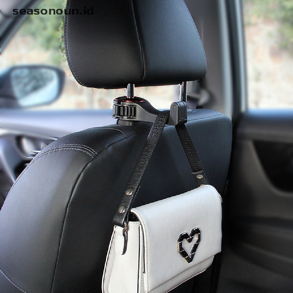 Seasonoun 2in1 car headrest hook phone bracket Dudukan Pengait Belakang Kait Penyimpanan car clip.