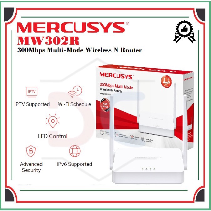 Mercusys MW302R 300Mbps Wireless N Router