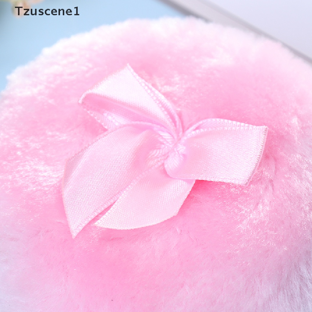 [Tzuscene1] Kosmetik Bayi Kupu-Kupu Profesional Lembut Mewah Puff Spons Talcum Alat Makeup Butik