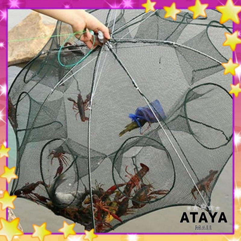 Jaring pancing ikan Bubu Payung Perangkap 4-20 lubang All Varian