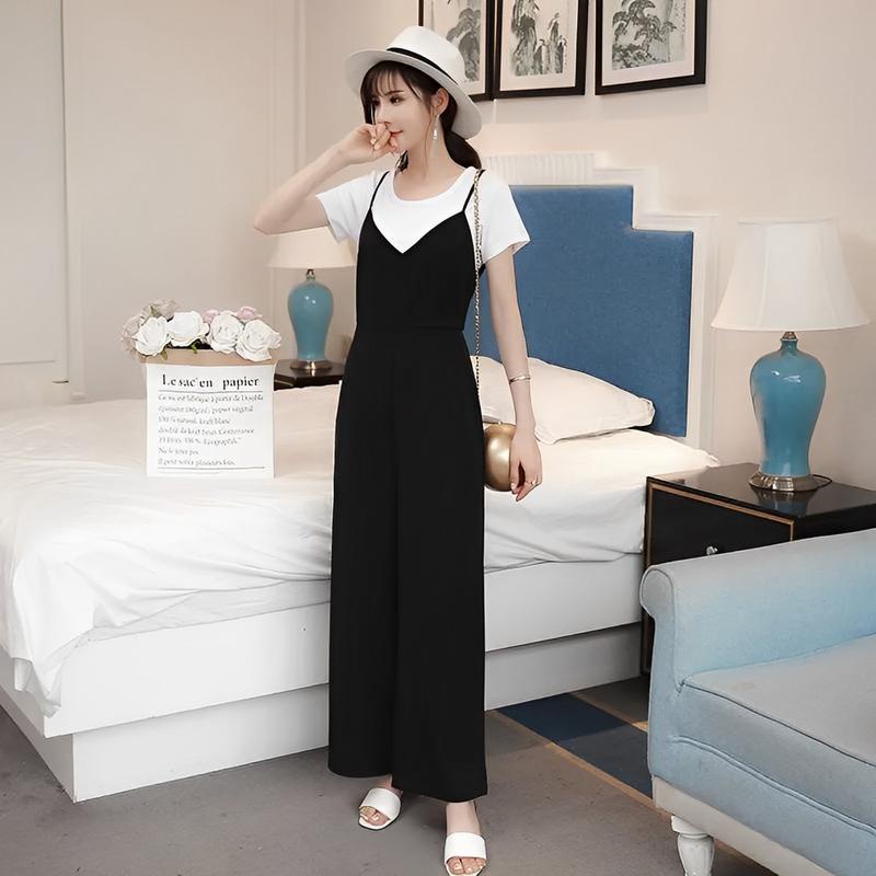 ilook | Outer Milla | Jumsuit Wanita Tanpa Lengan Bahan Scuba | Fashion Korea