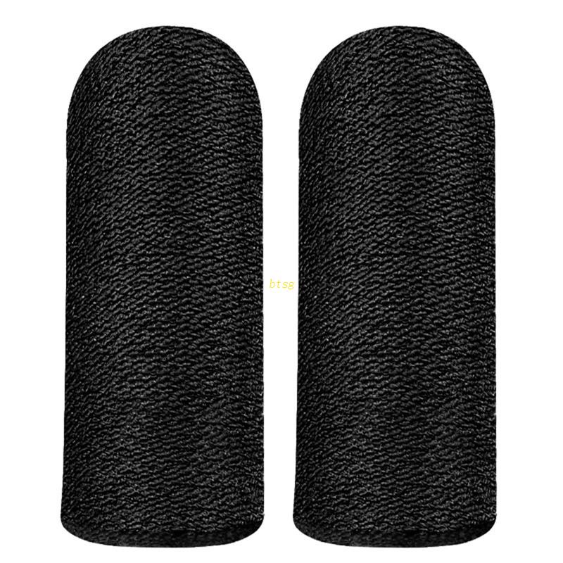 Btsg 2buah Gaming Finger Sleeves Finger Cots Untuk Game Handphone, Sarung Jari Gaming Handphone Sensitif Untuk PUBG/COD/LOL