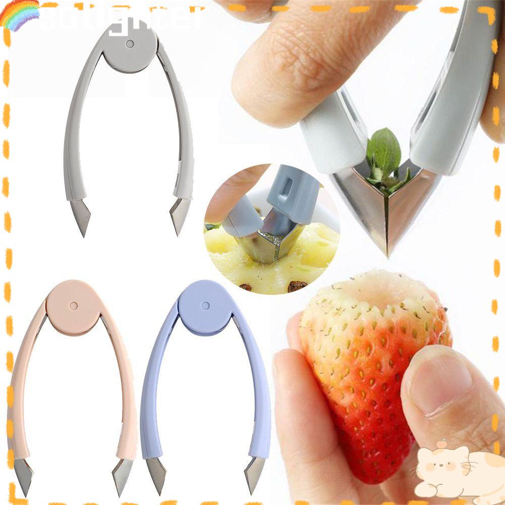 Solighter Pengupas Mata Nanas Gadget Dapur Strawberry Fruit Seed Remover