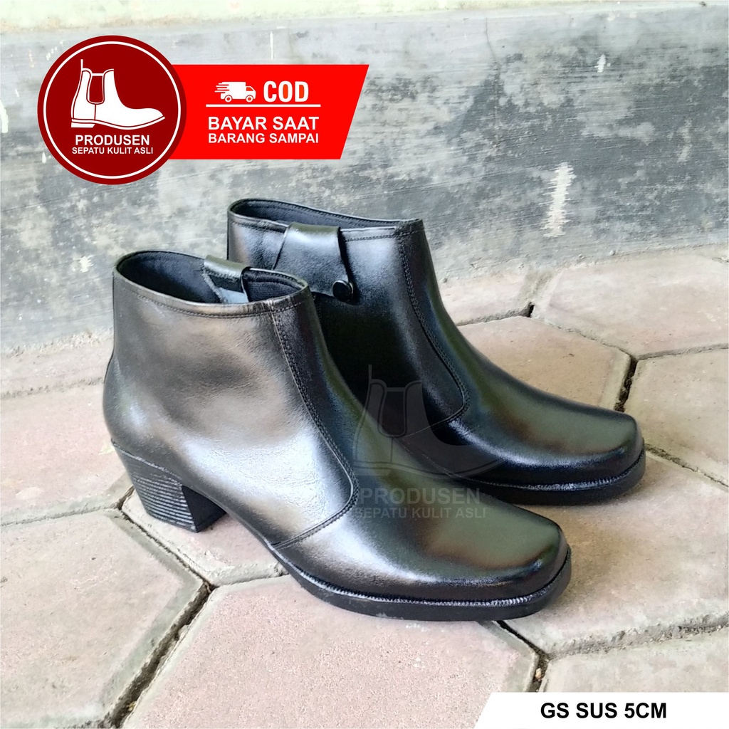 Sepatu Pdh Sus Wanita SEPATU KULIT WANITA SEPATU PDH SUS SECWAN SATPAM WANITA BOOTS SEPATU KERJA KUL