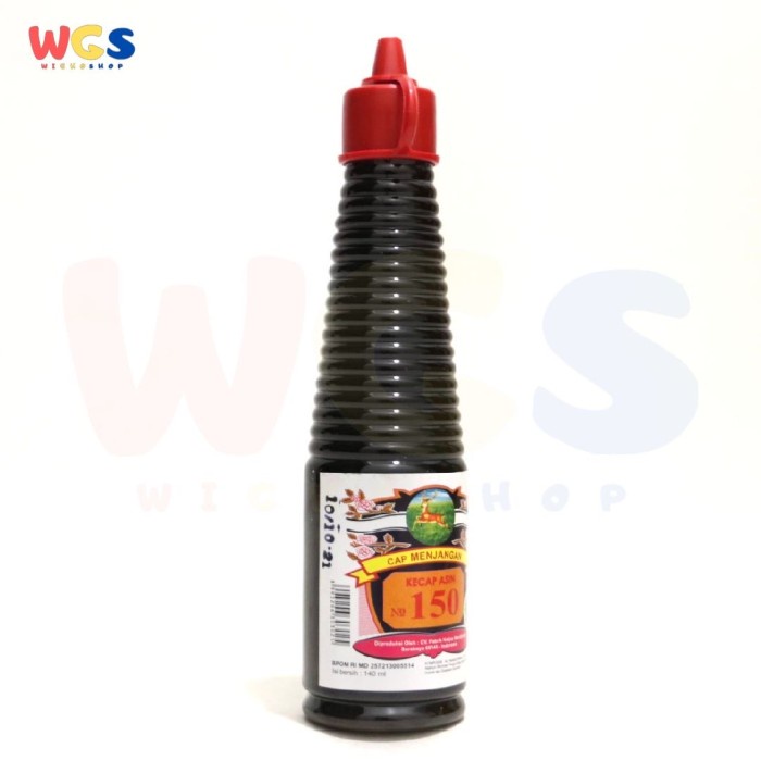 Kecap Cap Menjangan Kecap Asin No 150 Original Soy Sauce 140ml - Halal