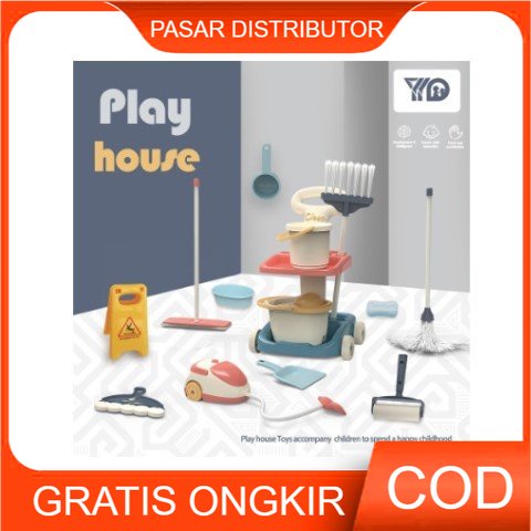 Mainan Anak PLAY HOUSE CLEANING SET Mainan Alat Bersih-Bersih Anak