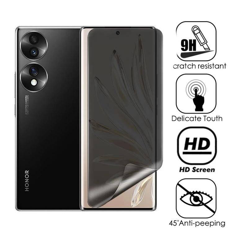 Film Layar Hydrogel Anti Spy Untuk Huawei Honor 70 Pro Plus 30 60 50 SE Pro Pelindung Layar Privasi Untuk Honor Magic 4 3 Pro