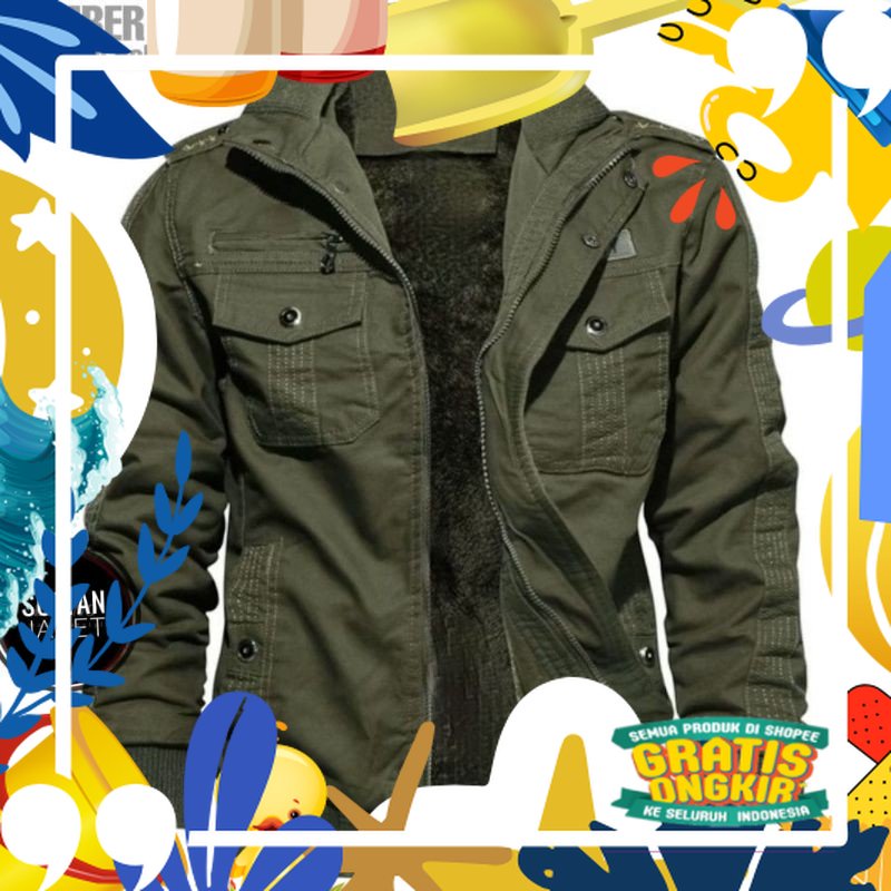 ELEGANT BOMBER || JAKET BOMBER PRIA II JAKET PILOT/ merah putih biru polos
