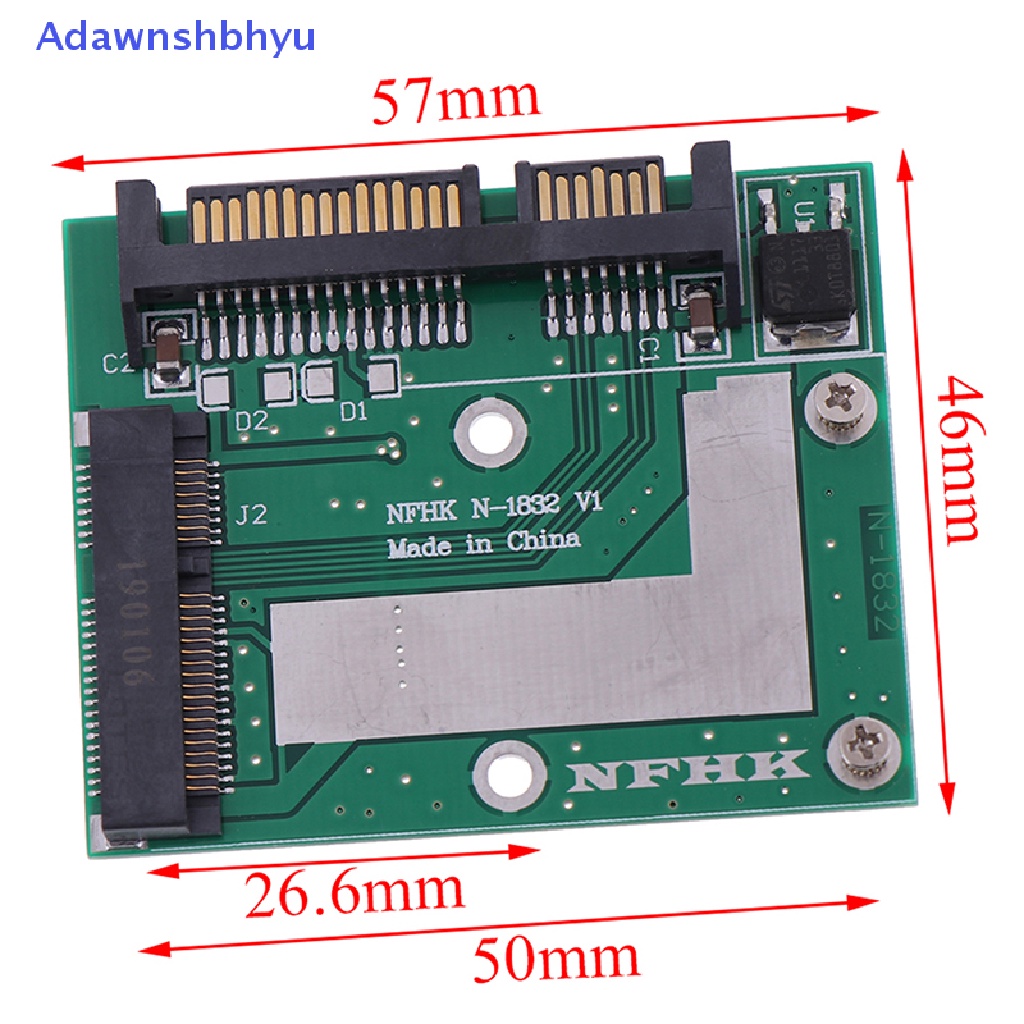 Adhyu mSATA ssd Ke 2.5 ''SATA 6.0gps adapter converter Kartu Modul Papan mini pcie ssd ID