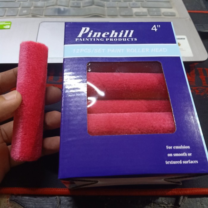 DISKON SHOPEE/ Isi Bulu Kuas Roll Cat Tembok Minyak Refill Kapal Pinehill kecil 4inci