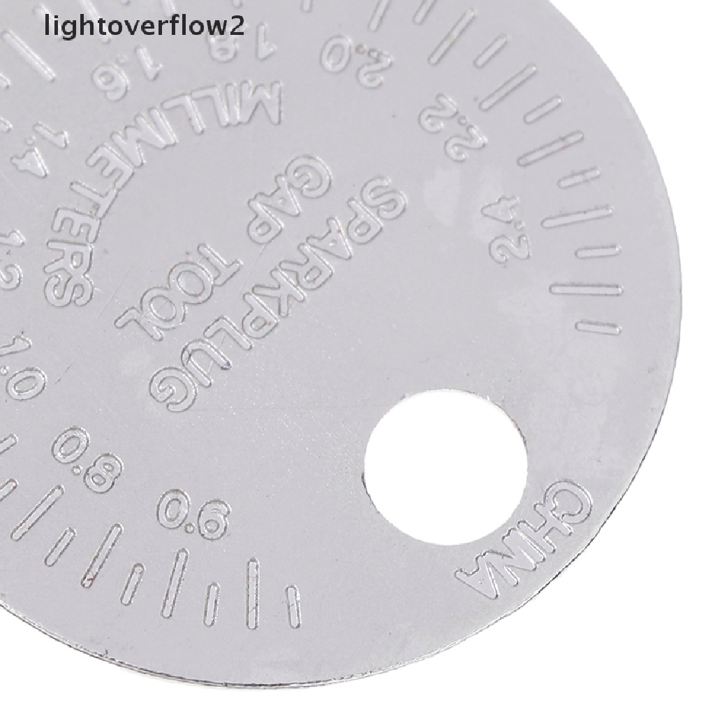 [lightoverflow2] Spark plug gap gauge Alat Ukur Tipe Koin 0.6-2.4mm range spark plug gage [ID]