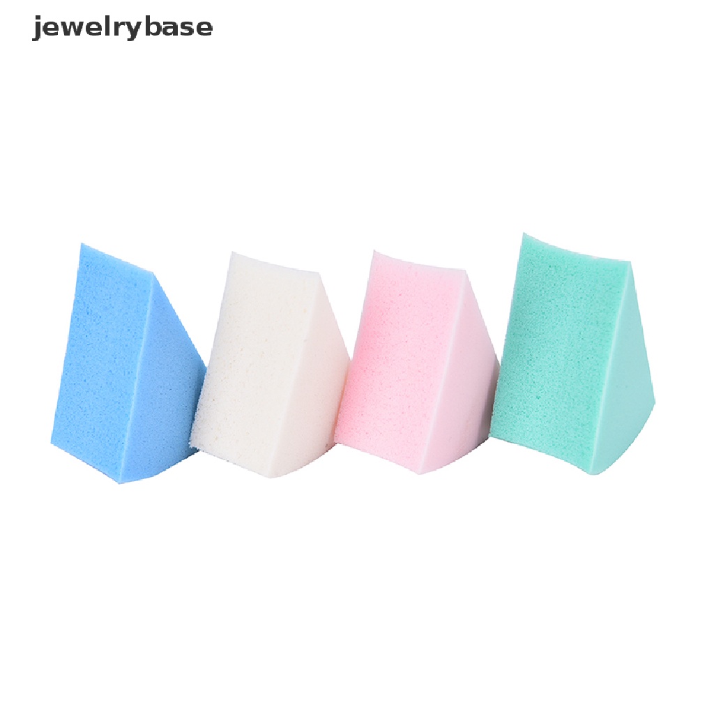 [jewelrybase] 8pcs Segitiga Berbentuk Lembut Ajaib Pembersih Wajah Kosmetik Puff Cuci Muka Makeup Butik