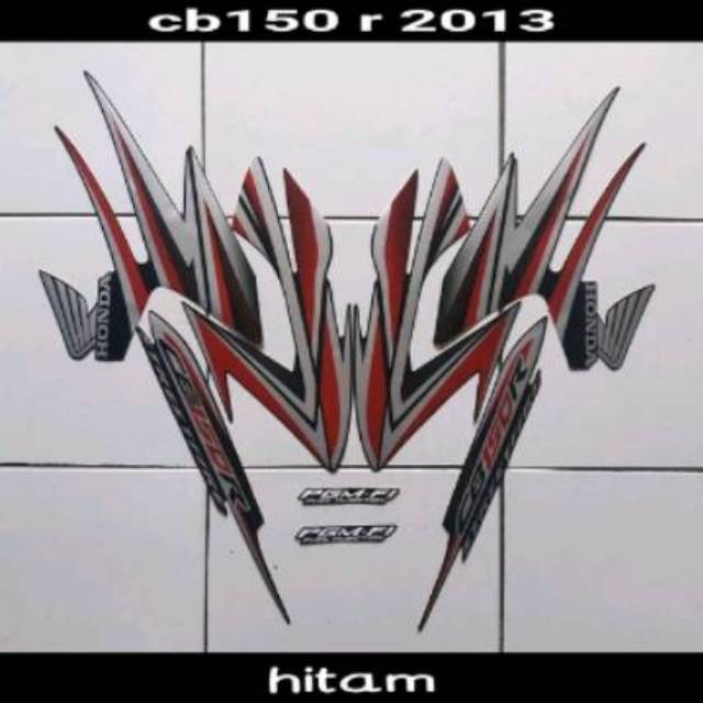 Striping Stiker sticker lis body honda cb 150r cb150r cb150 r streetfire 2013 hitam