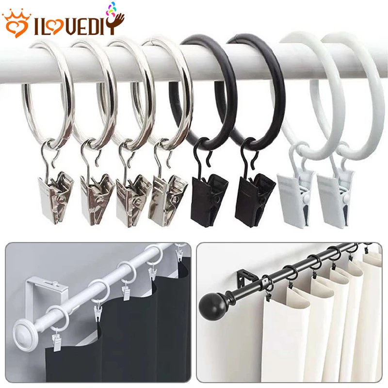 [Unggulan] 1/10pcs Klip Penyimpanan Klip Pengeringan Tanpa Jejak Multi Fungsi Anti-slip Klip Kait Tirai Stainless Steel Klip Klip Snack Dan Pakaian Clipfor Homeliving