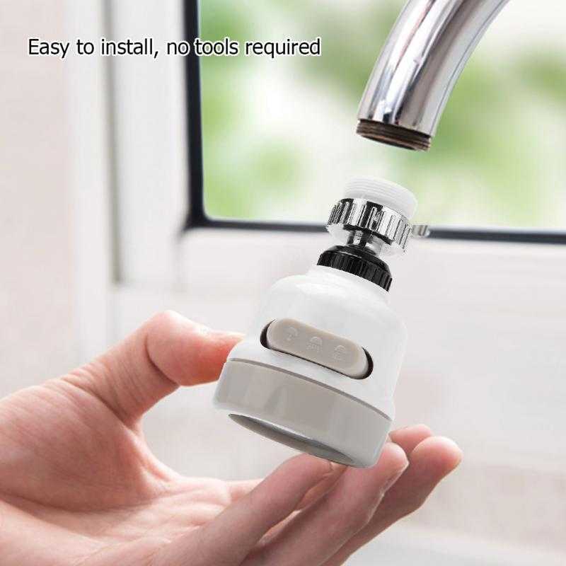 (BISA COD) FTIHSHP VGEBY Filter Keran Air 3 Modes Filter Faucet 360 - VGB-001