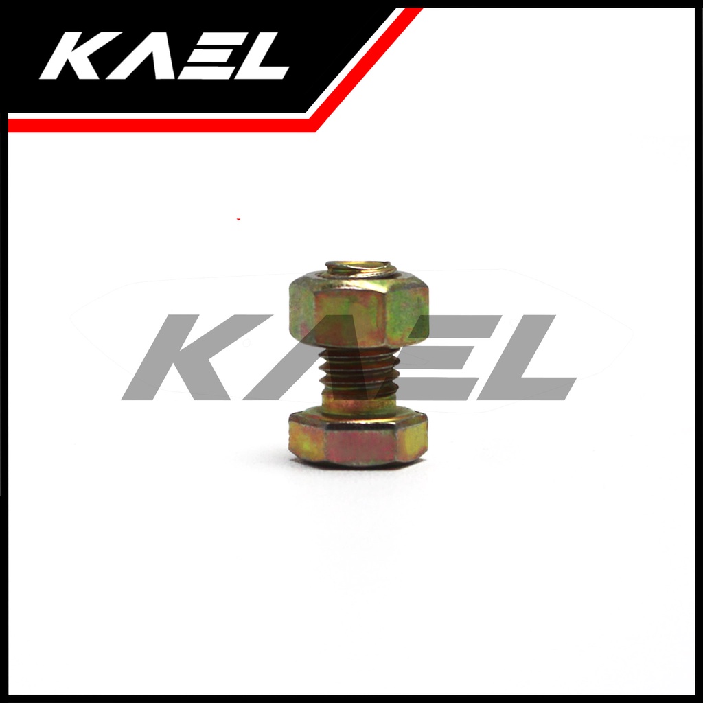 Baut Mur Kuning M8 X 15 Baud Bolt Nut 8 x 15