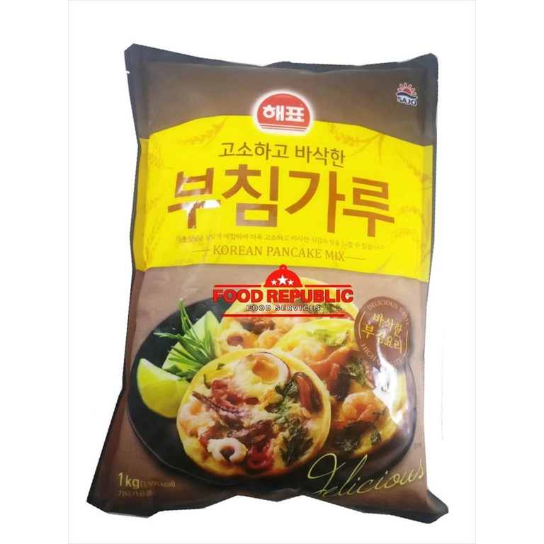 Korean Pancake Mix Sajo 1 KG / Tepung Premix Pancake Korea Halal Enak