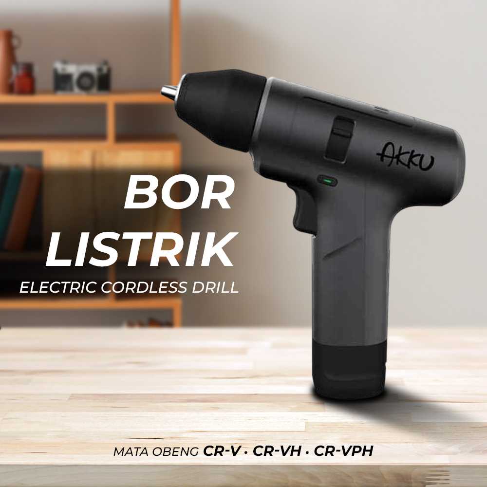 (BISA COD) FTIHSHP AKKU Bor Listrik Portable Electric Cordless Drill - AK701