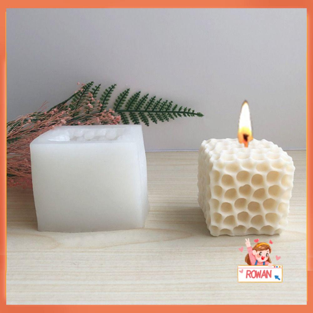 R-flower Honeycomb Block Candle Cetakan Epoxy Resin DIY Craft Handmade Cetakan Silikon