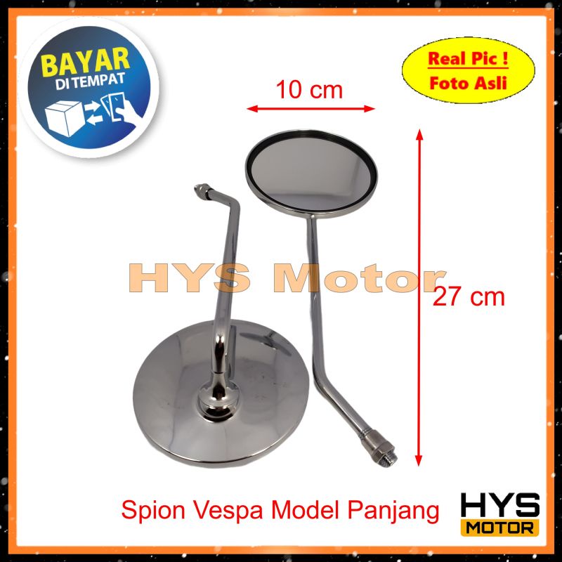 HYS Spion Motor HONDA - Variasi Aksesoris Model Vespa Panjang Bulat