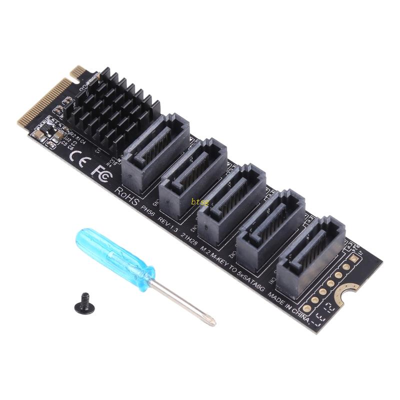 Btsg for M.2 (PCIe 3.0) to 3.0 6G SSD Adapter Dengan 5port Support 3.0 Devi