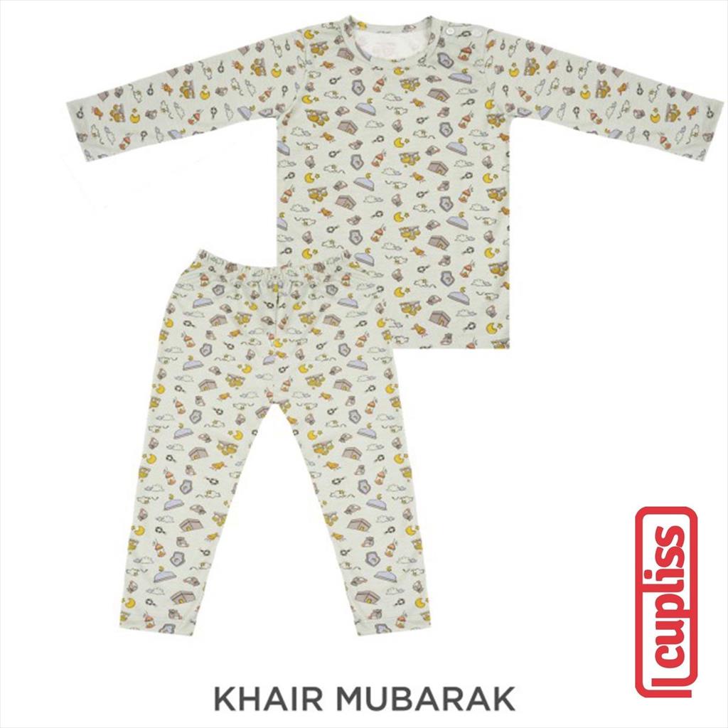 Khair Mubarrak Palmerhaus Shoulder Button Long Sleeve Piyama Anak