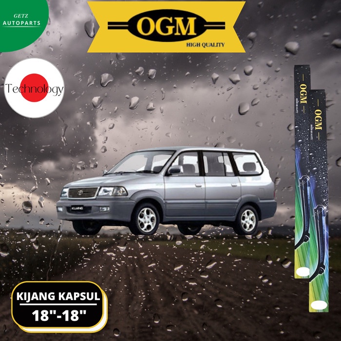 Wiper Frameless Mobil Toyota Kijang Kapsul Sepasang Hybrid OGM BOSCH