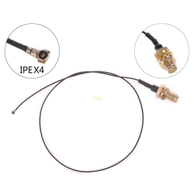 Btsg 1PC U.FL iPX4 to RP-SMA Female Konektor Antena iPEX4 MHF4 WiFi Kabel Kuncir