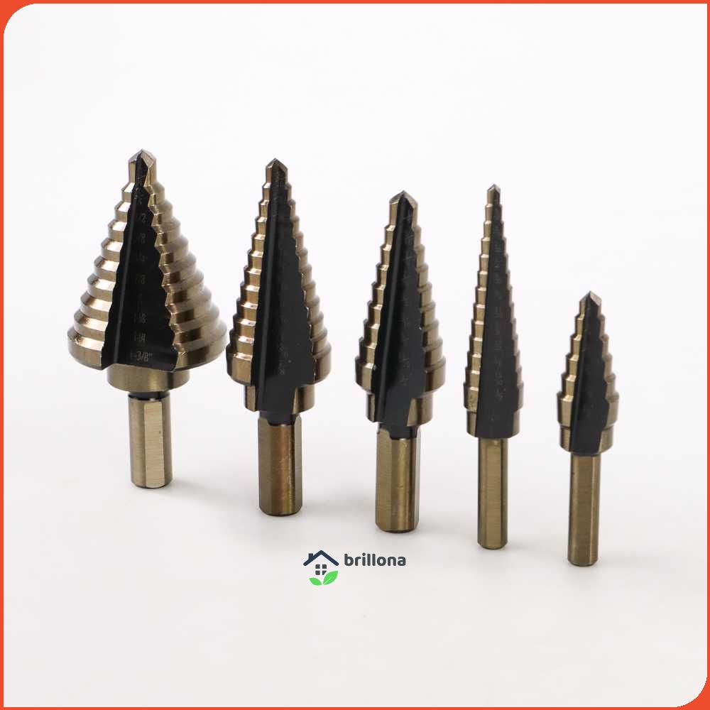 Taffware Mata Bor Pagoda Spiral Drill Step Down Tipe 2 5PCS - BIHH463A