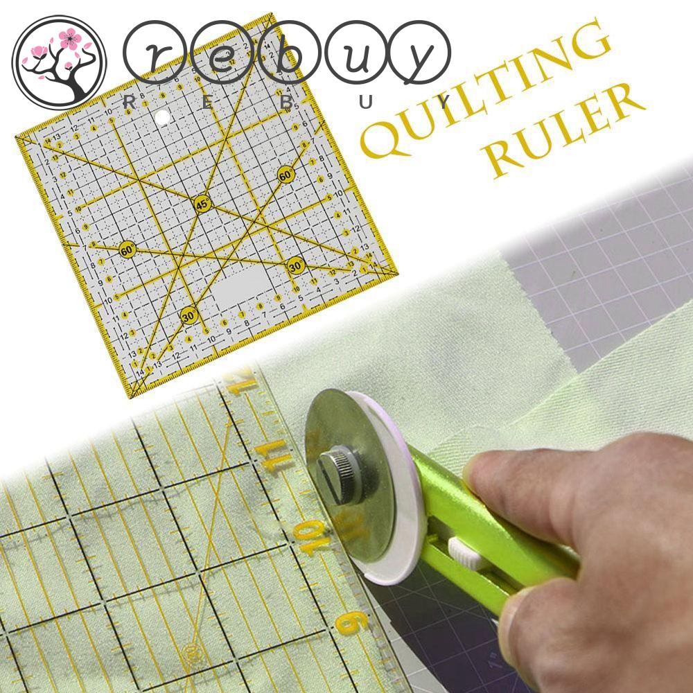 REBUY High Quality Ruler DIY Drawing Ruler Patchwork Ruler Tailor Supplies Yardstick Measuring Quilting Handmade Feet Sewing Tool