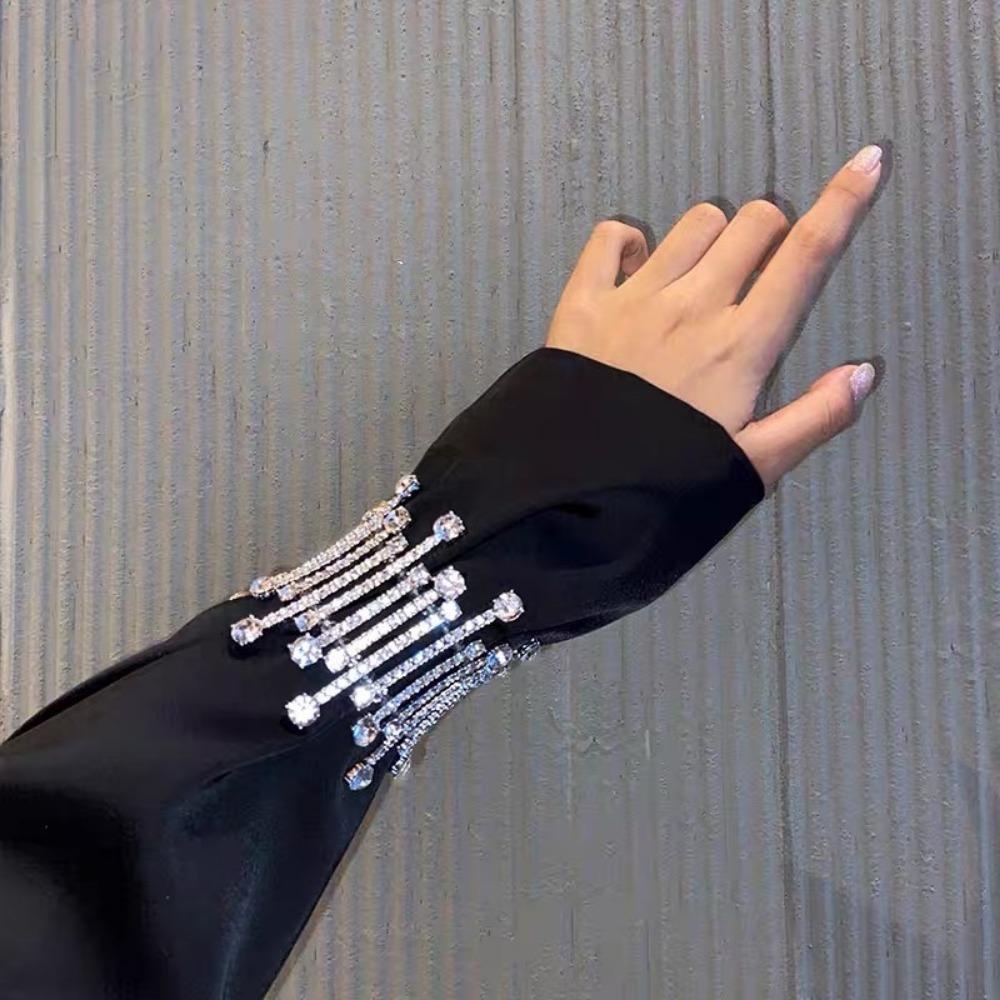 Nanas Penuh Berlian Imitasi Gelang Wanita Pesta Kristal Perhiasan Hadiah