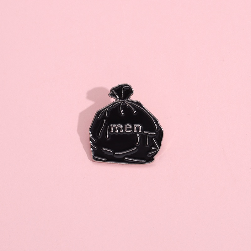 Funny Men Garbage Enamel Brooch Pins Humor Badges Cartoon Lapel Backpack Jewelry Gift for Friends