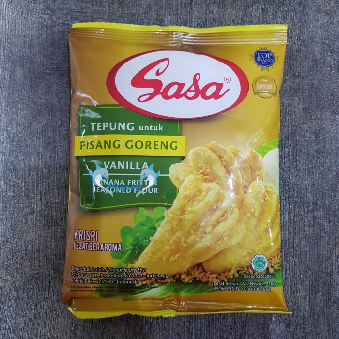 

Sasa Tepung Pisang Goreng Vanilla 210 gr / Tepung Instant - Pisang Goreng