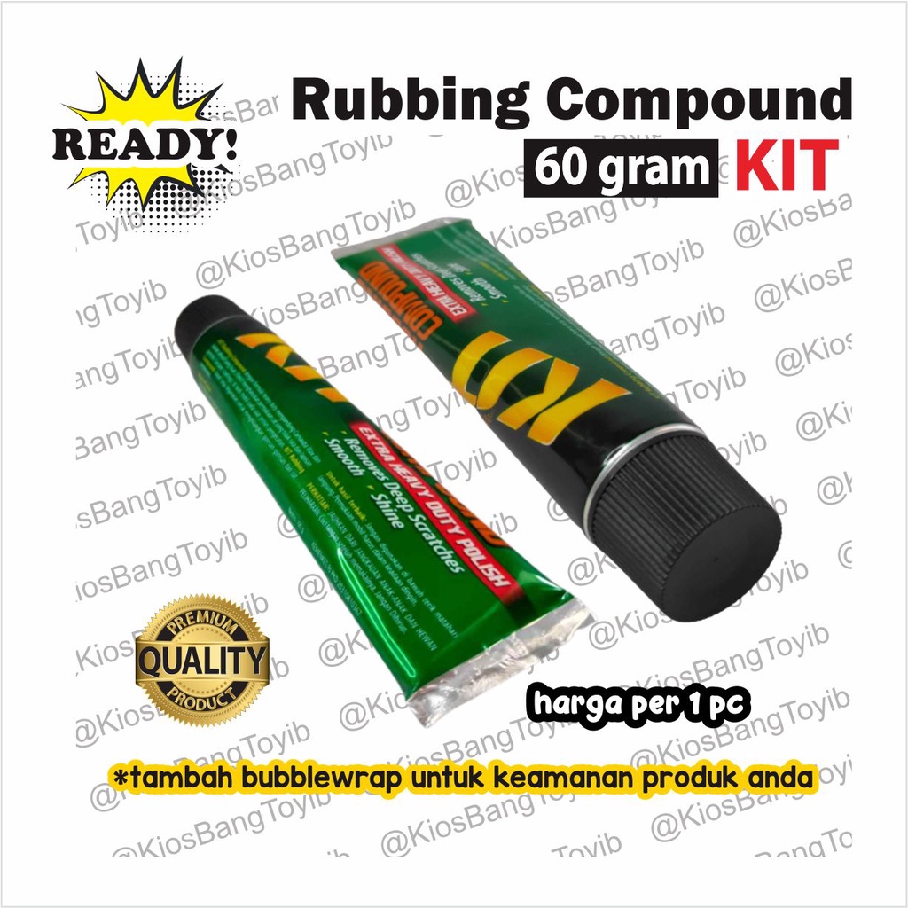 ORI KIT Rubbing Compound Tube 60gr Poles Goresan Mobil Motor Baret