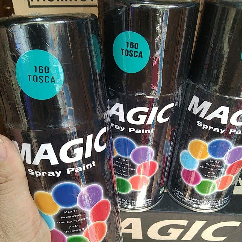 cat semprot pilok pilox magic spray paint magic tosca 160 biru tosca 300cc