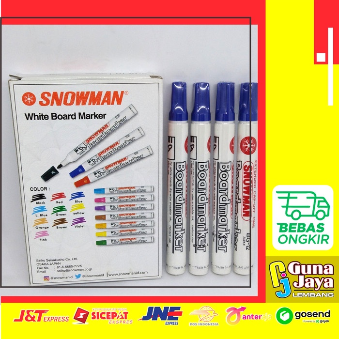 

Spidol SNOWMAN Boardmarker/Spidol White Board Biru