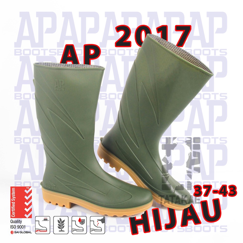 AP Boots Tinggi PVC AP 2017 Eco 3 AP Orca Eco 2 Sepatu Karet Perikanan Perkebunan Pekerja Pabrik