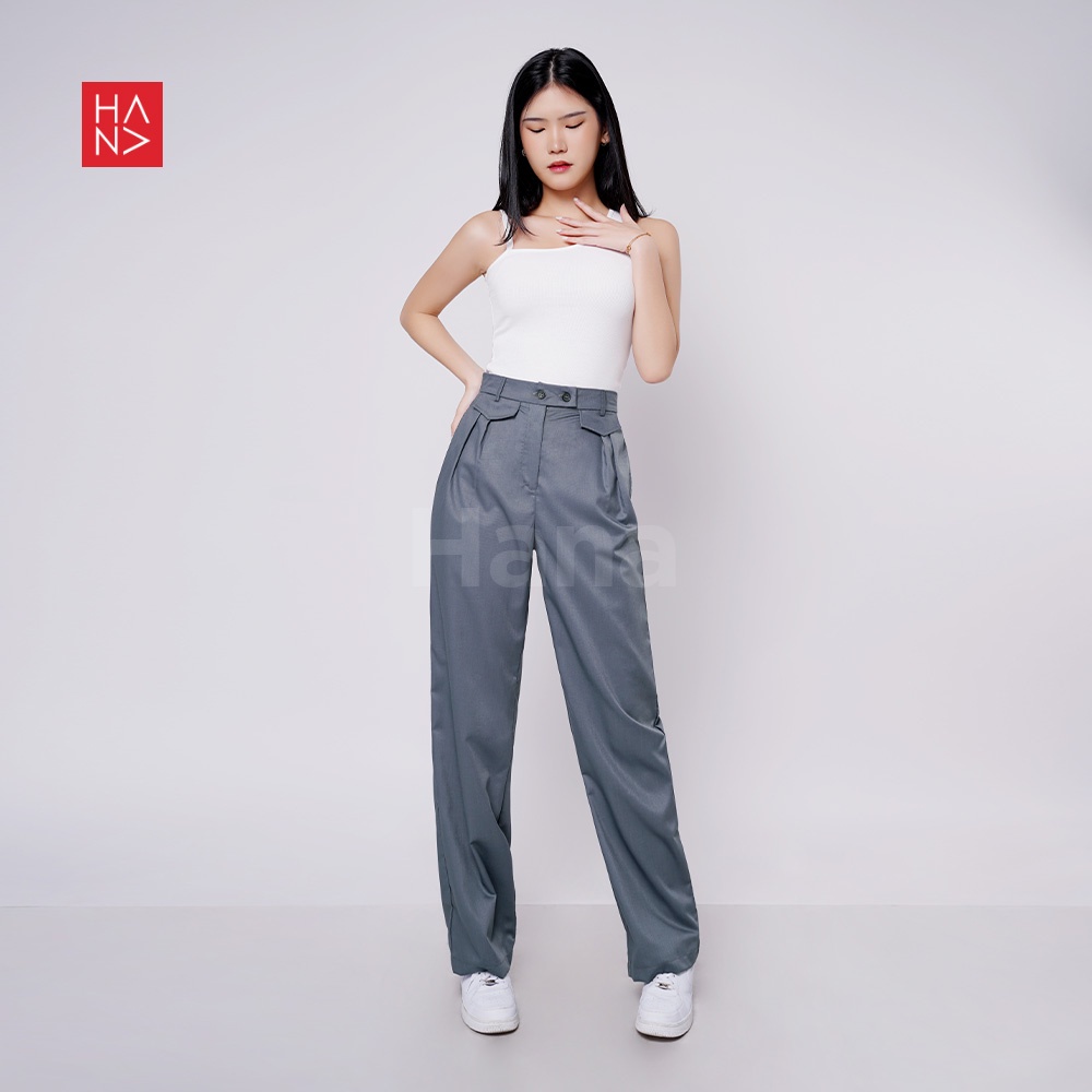 HanaFashion JKT - Yessi Pants Celana Wanita Kerja Panjang Cargo - LP230