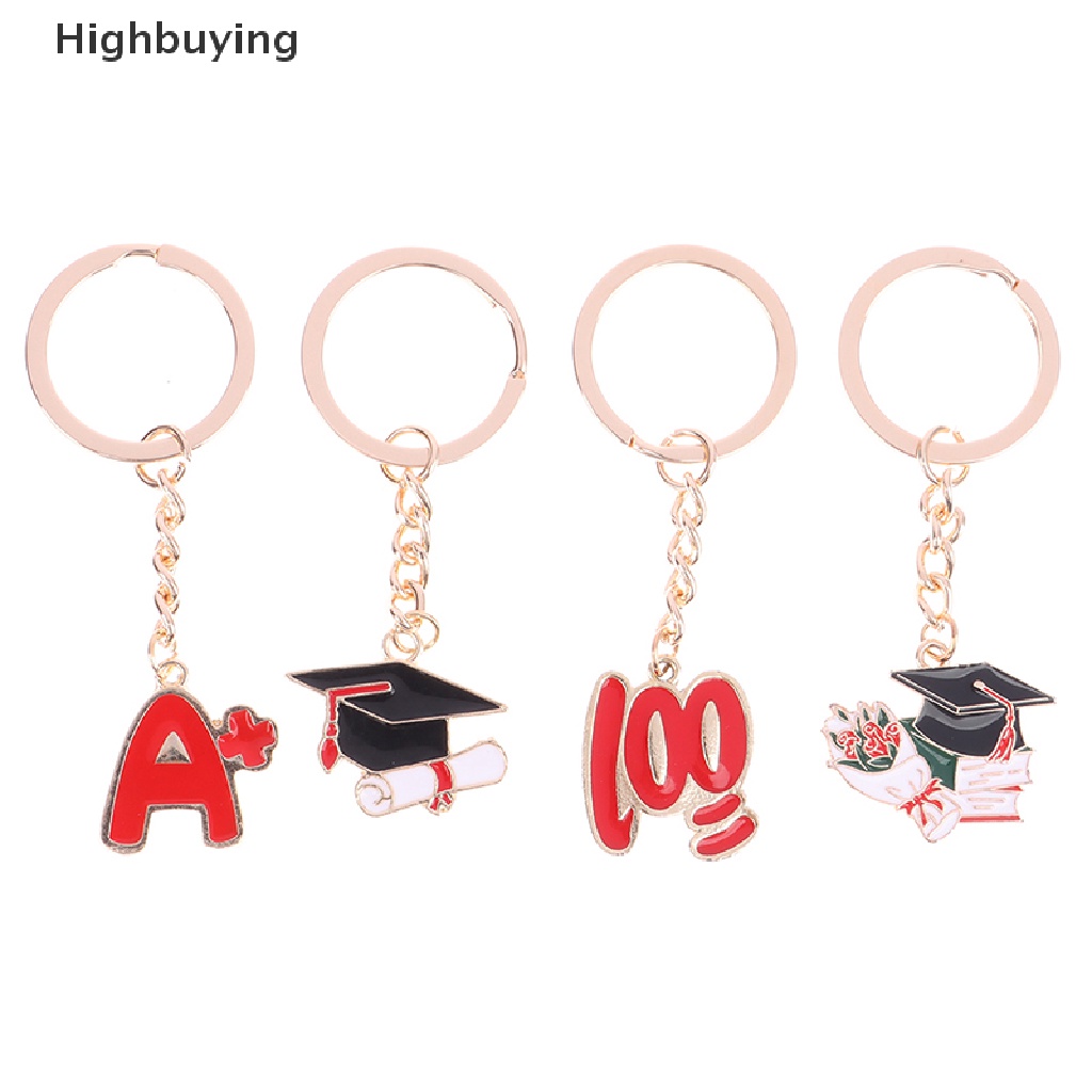 Hbid Paduan Indah Drip Minyak A +100Bujang Bentuk Topi Ch Gantungan Kunci Teks Inspiratif Berkah Keyring Hadiah Siswa Aksesoris Glory