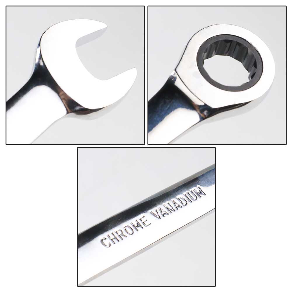 Kunci Ring Pas Ratchet Kombinasi Chrome Vanadium - CV72